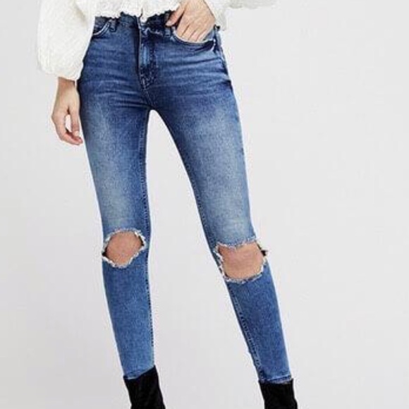 NWT Free People Busted High Rise Skinny Jeans, 27L - Picture 6 of 7